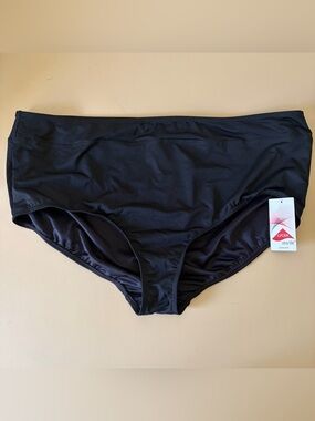 Lands' End Women's Black Swim Briefs - Classic Fit